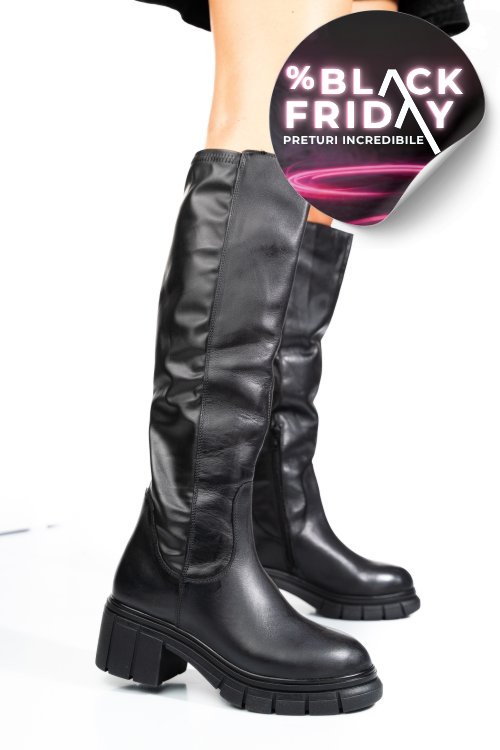 Cizme negre piele naturala 1s770691