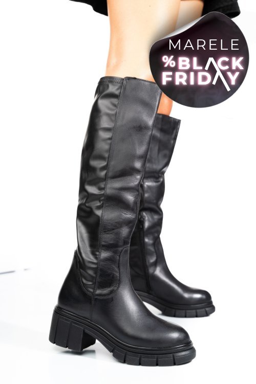 Cizme negre piele naturala 1s770691