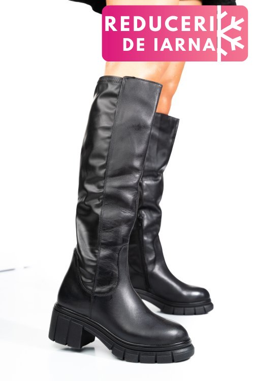 Cizme negre piele naturala 1s770691
