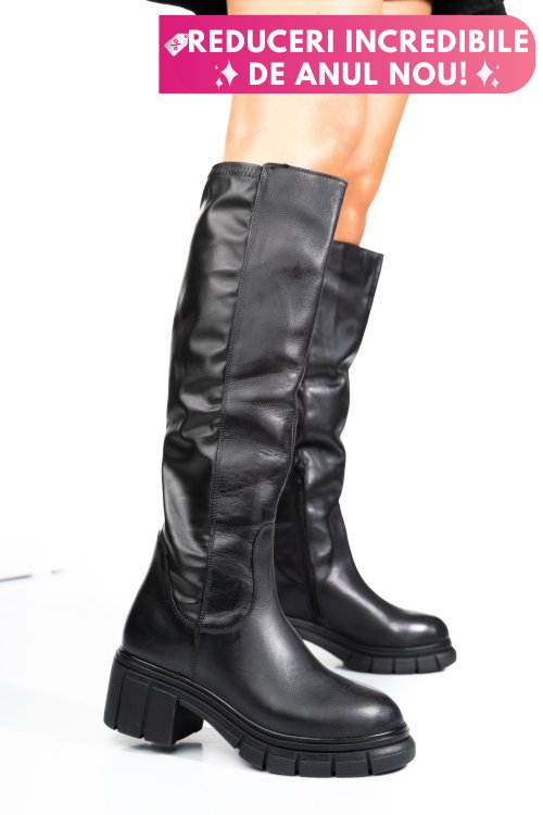 Cizme negre piele naturala 1s770691