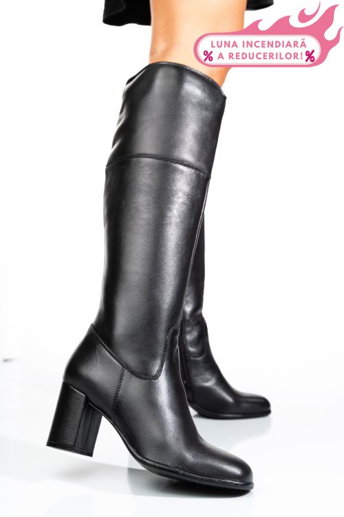 Cizme negre piele naturala 1s771836