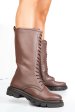 Ghete maro inchis piele naturala 1s770552