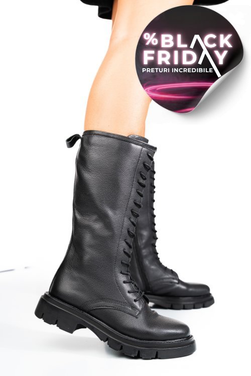 Ghete negre piele naturala 1s770552