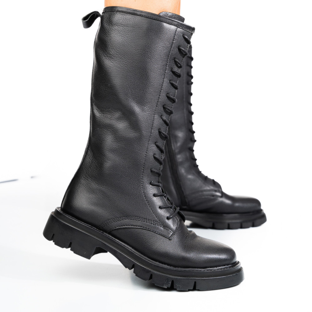 GHETE NEGRE PIELE NATURALA 1S770552