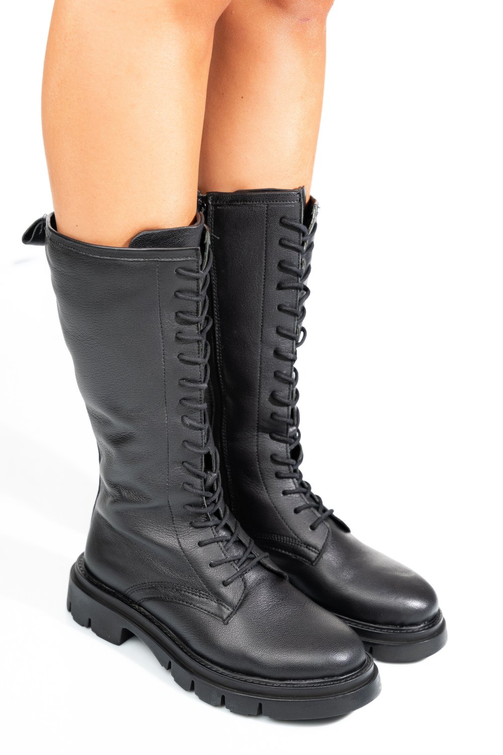 GHETE NEGRE PIELE NATURALA 1S770552