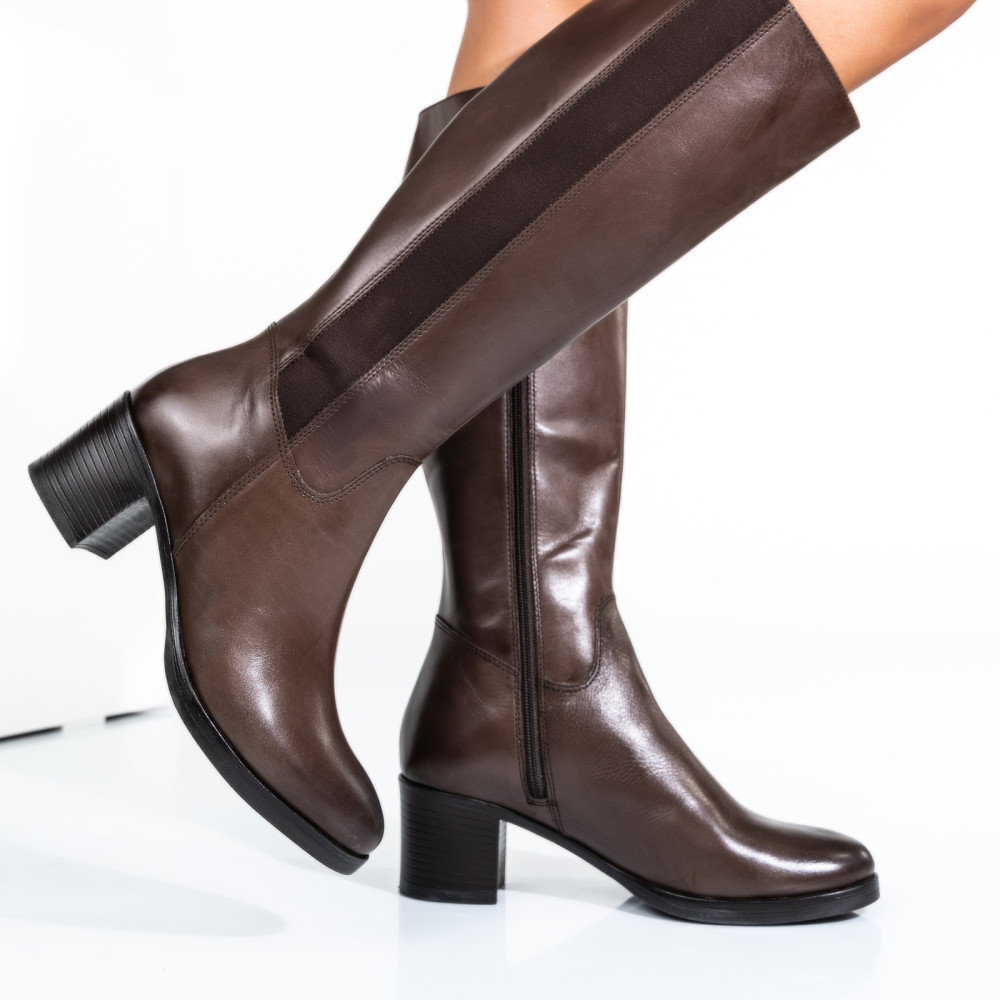 CIZME DAMA PIELE NATURALA MARO INCHIS WS77B70H07