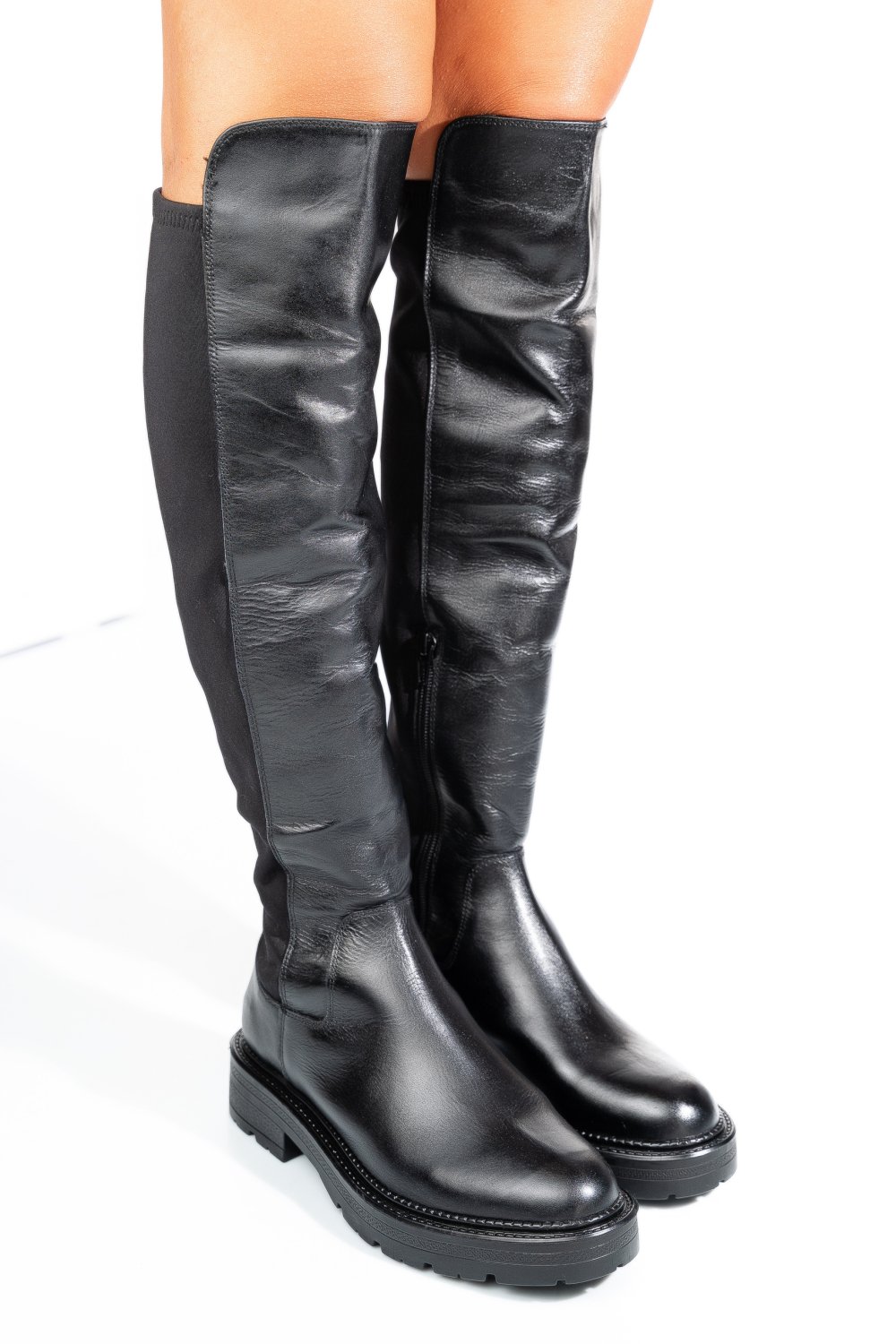 CIZME NEGRE PIELE NATURALA 1S770882