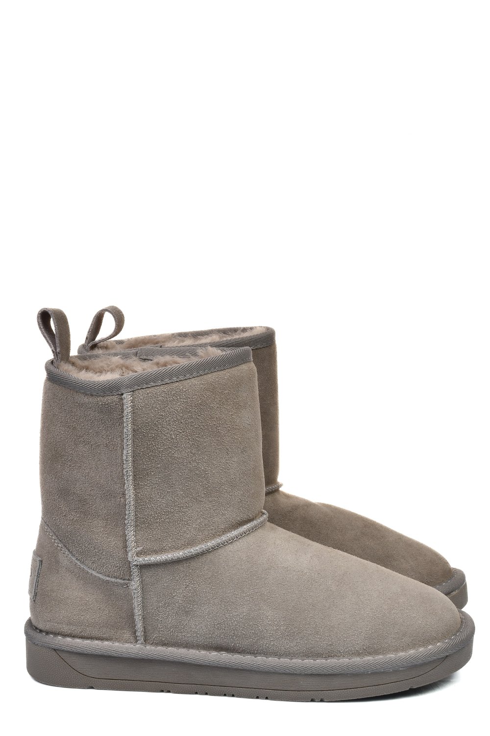 SOPRANI COUTURE, CIZME TAUPE PIELE NATURALA INTOARSA SCW421P08