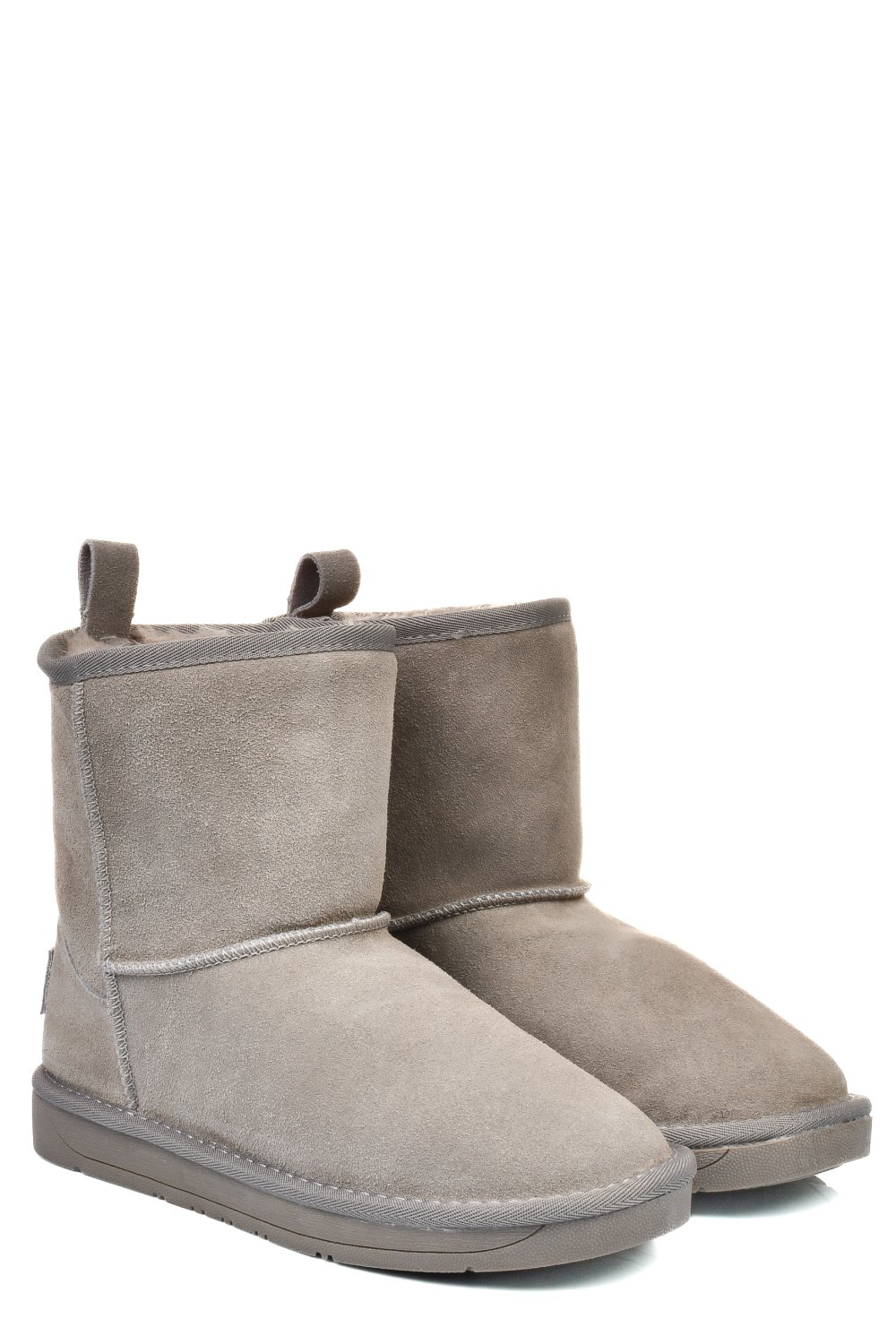 SOPRANI COUTURE, CIZME TAUPE PIELE NATURALA INTOARSA SCW421P08