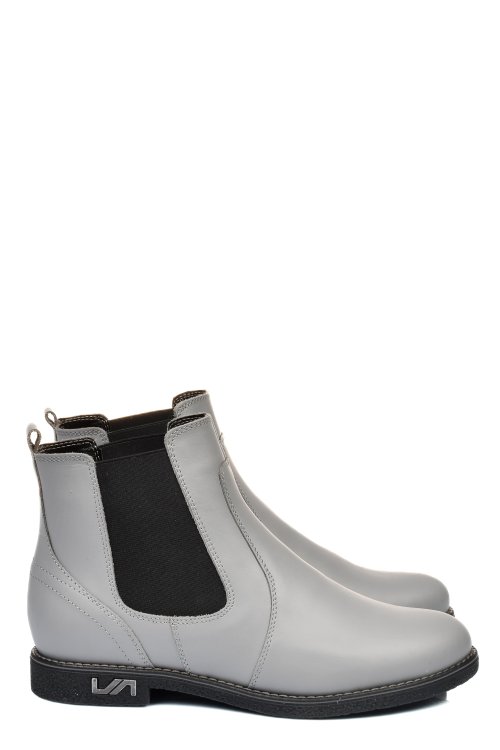 Ghete gri piele naturala 2s7711