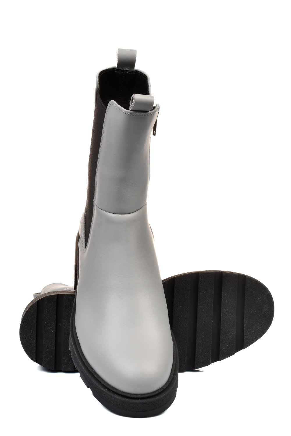 GHETE GRI PIELE NATURALA 2S7724