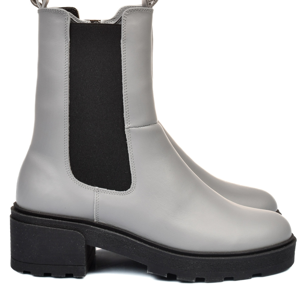 GHETE GRI PIELE NATURALA 2S7724