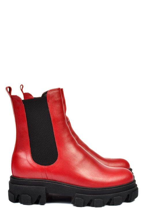 Ghete rosii piele naturala 2s7725