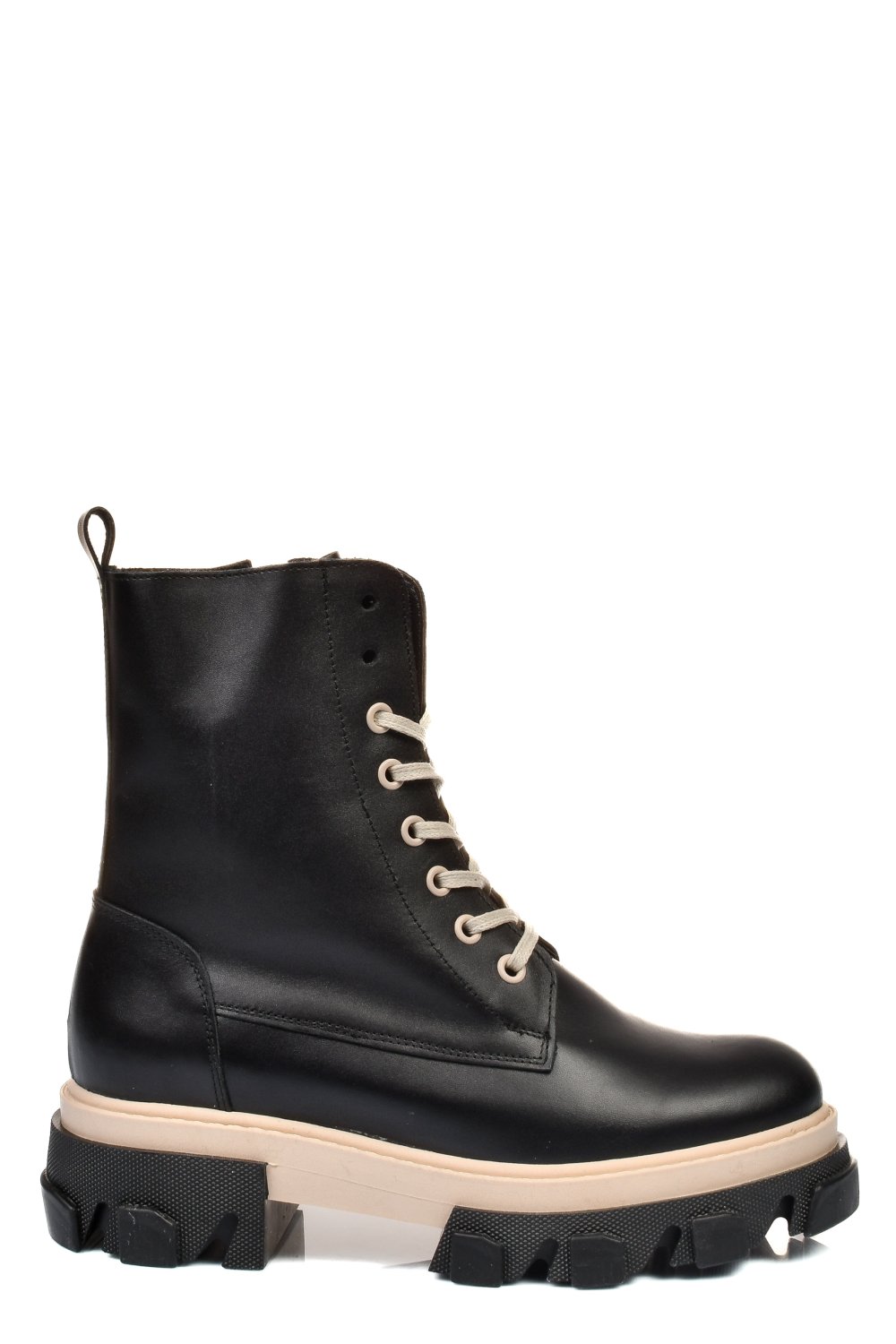 GHETE NEGRU BEJ PIELE NATURALA 1S7724