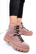 GHETE ROZ PIELE NATURALA INTOARSA WH438H07