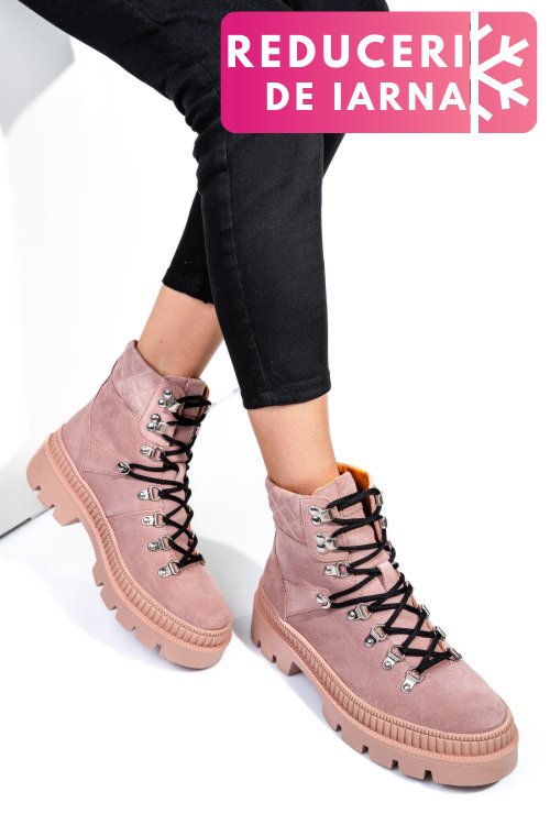 Ghete roz piele naturala intoarsa wh438h07