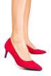 Pantofi dama guban piele naturala intoarsa magenta 3s77514