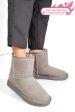 Soprani couture, cizme taupe piele naturala intoarsa scw421p08