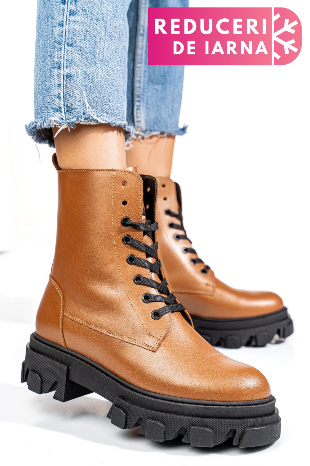 GHETE CAPPUCCINO PIELE NATURALA 1S7724