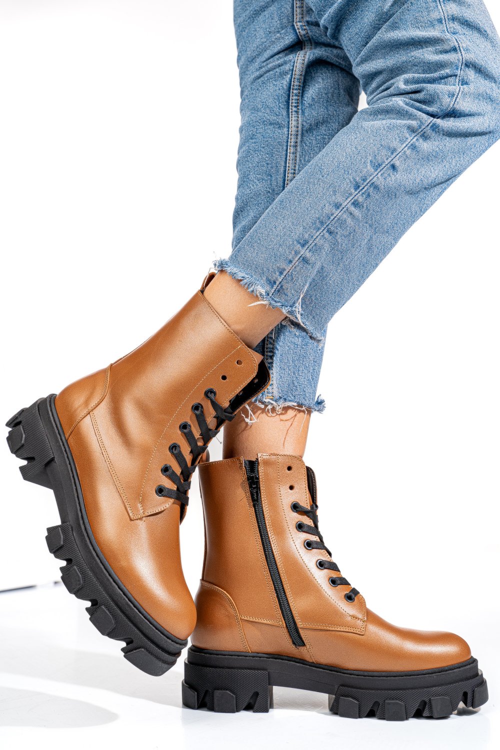 GHETE CAPPUCCINO PIELE NATURALA 1S7724