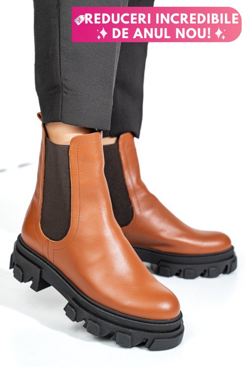 Ghete maro piele naturala 2s7725