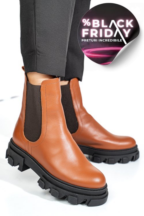 Ghete maro piele naturala 2s7725