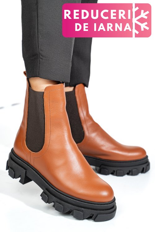 Ghete maro piele naturala 2s7725