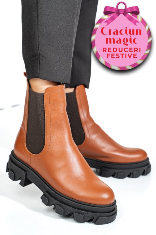 Ghete maro piele naturala 2s7725