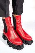GHETE ROSII PIELE NATURALA 2S7725