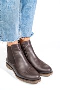 GHETE DARK BROWN PIELE NATURALA 2S7712