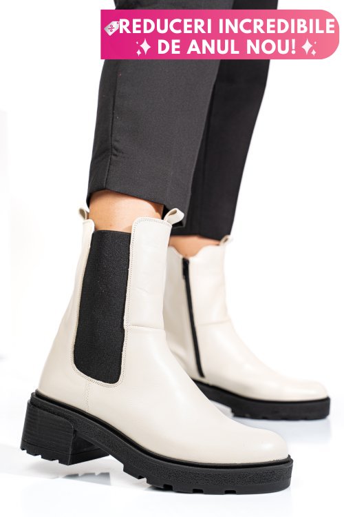 Ghete bej piele naturala 2s7724