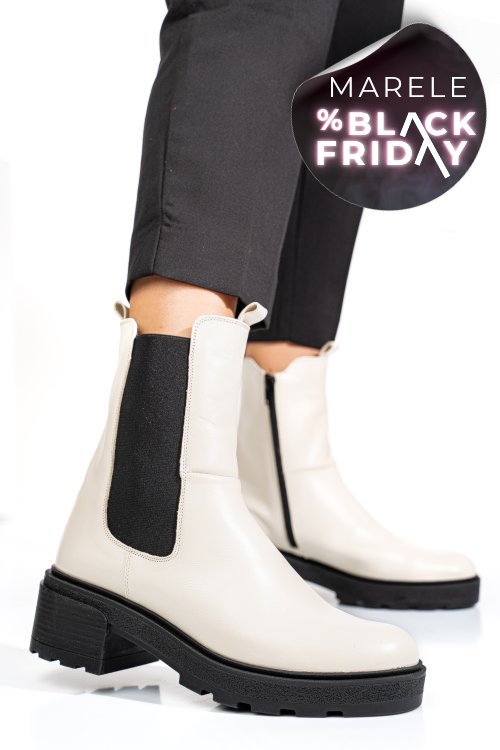 Ghete bej piele naturala 2s7724