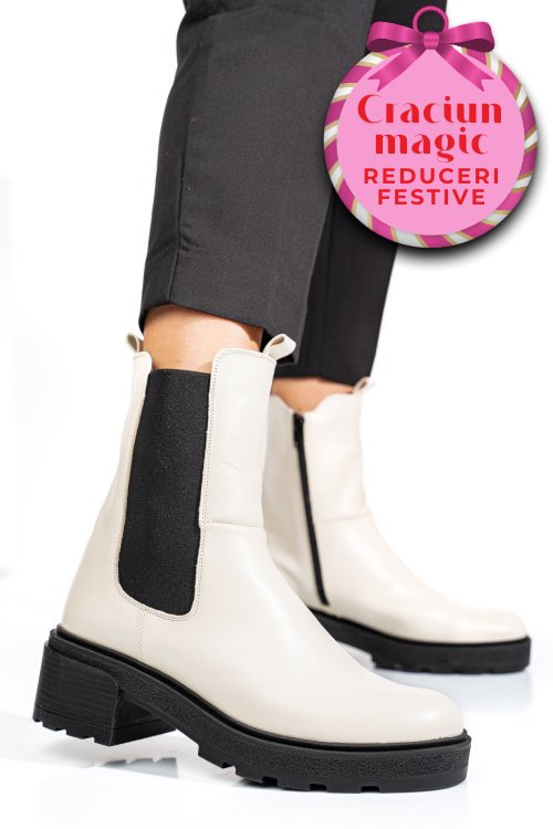 Ghete bej piele naturala 2s7724