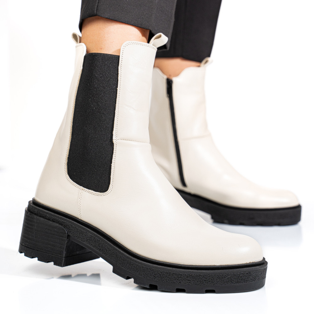 GHETE BEJ PIELE NATURALA 2S7724