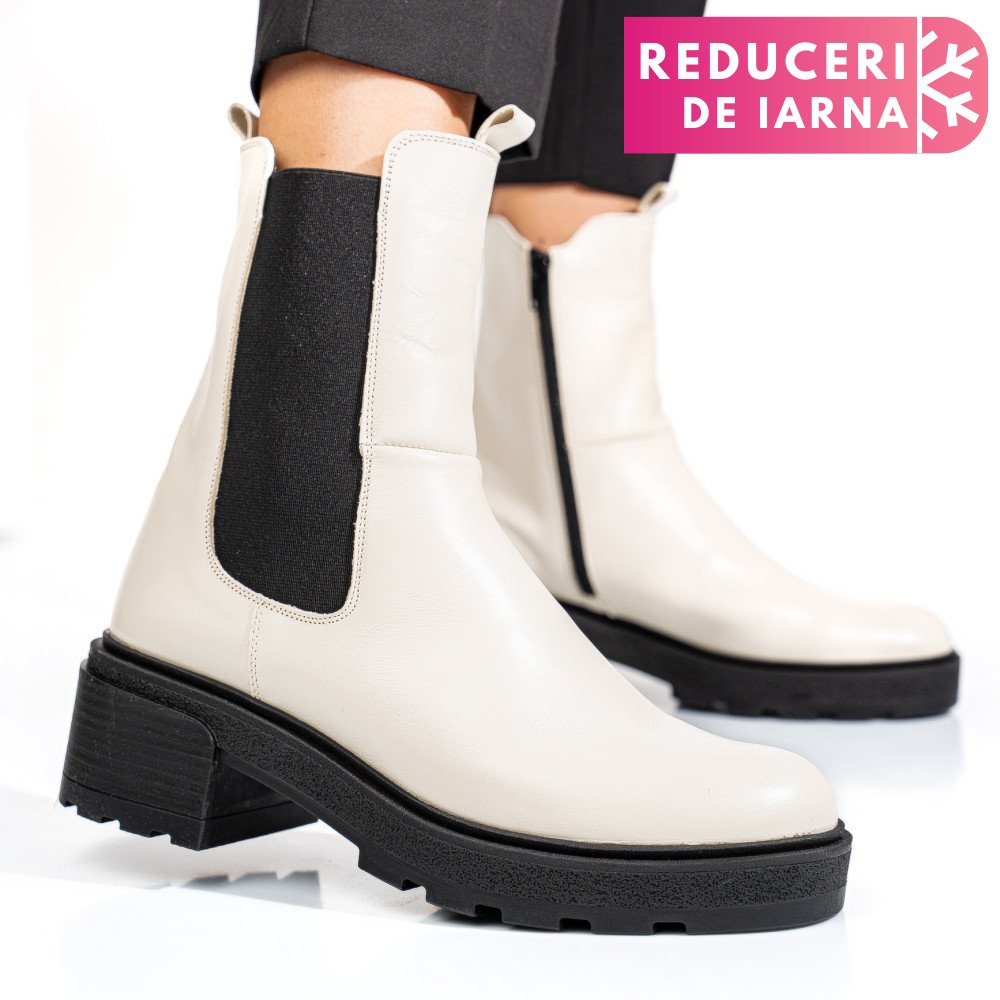 GHETE BEJ PIELE NATURALA 2S7724