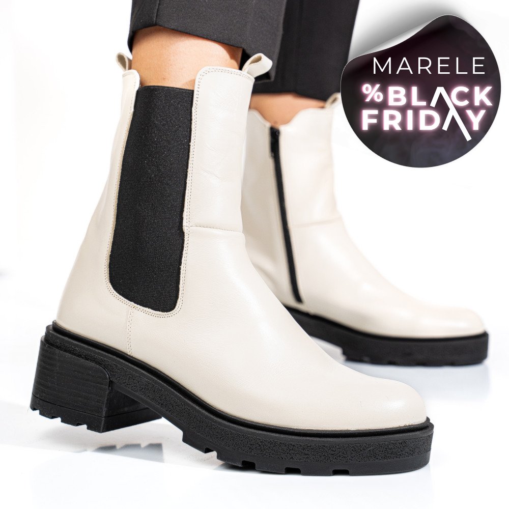 GHETE BEJ PIELE NATURALA 2S7724