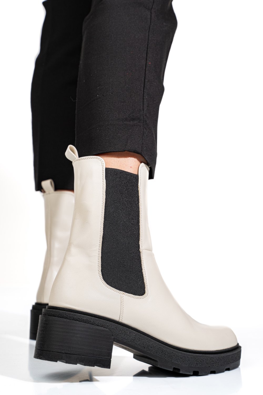 GHETE BEJ PIELE NATURALA 2S7724