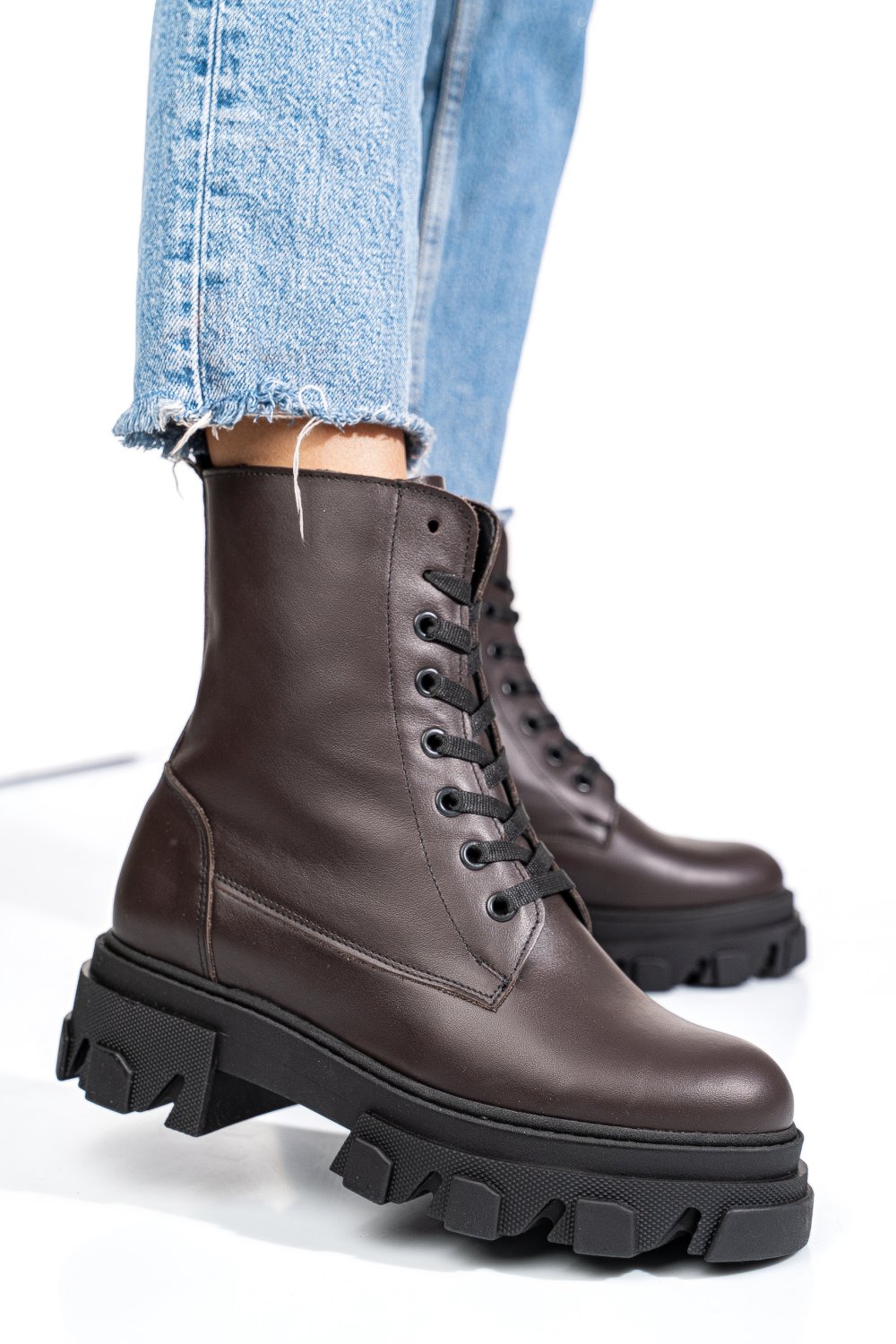 GHETE MARO INCHIS PIELE NATURALA 1S7724