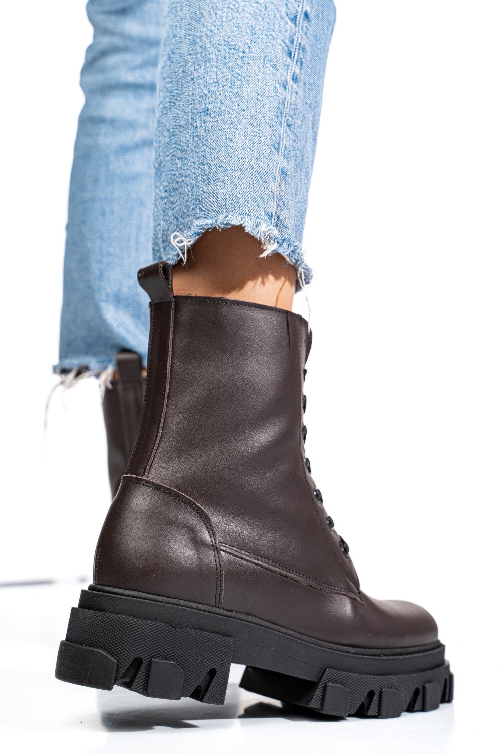 GHETE MARO INCHIS PIELE NATURALA 1S7724