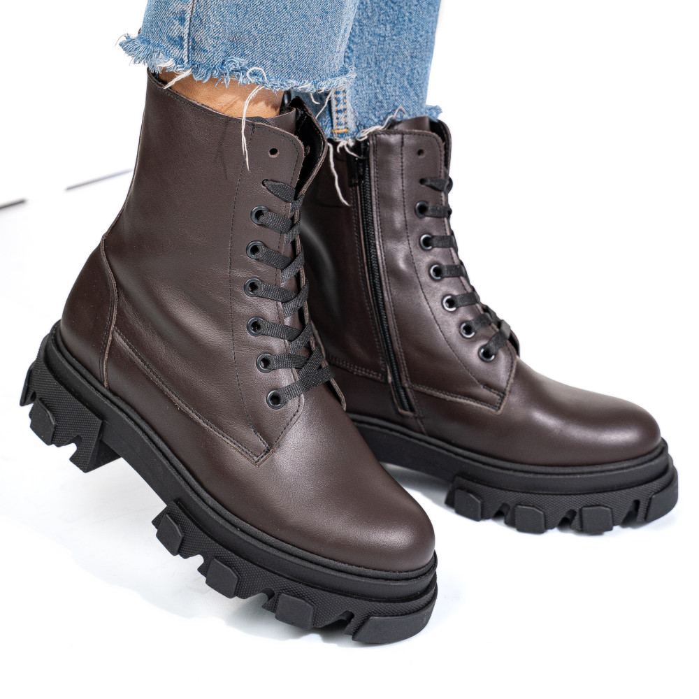 GHETE MARO INCHIS PIELE NATURALA 1S7724