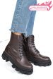 Ghete maro inchis piele naturala 1s7724