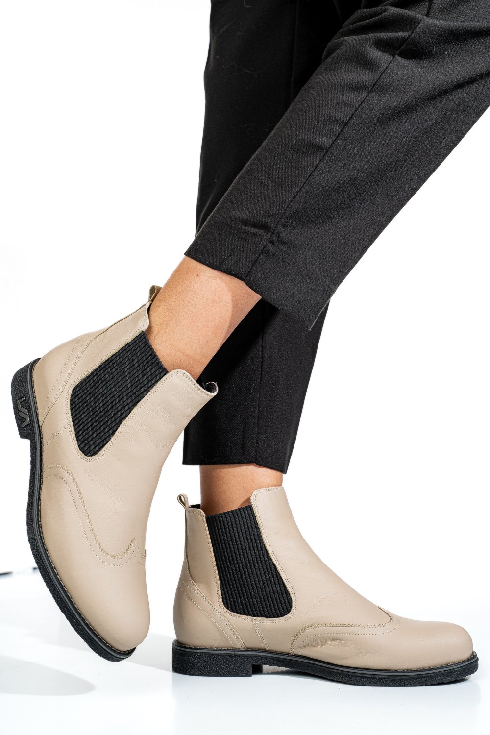 GHETE BEJ PIELE NATURALA 2S7712