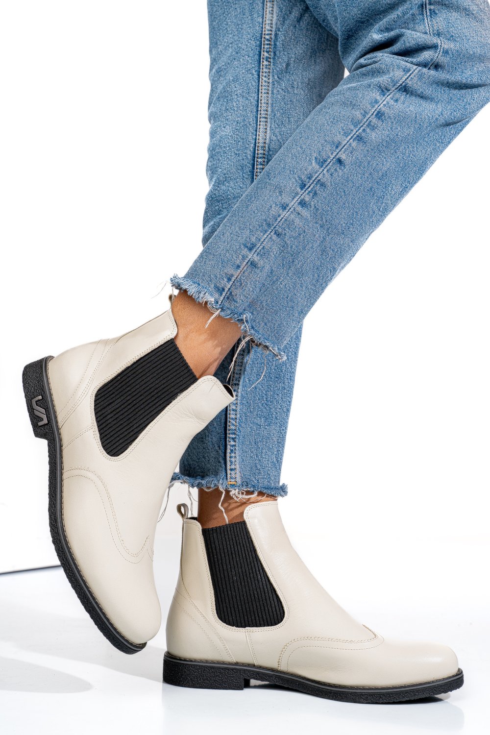 GHETE CREM PIELE NATURALA 2S7712