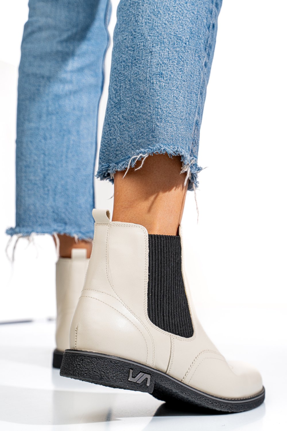 GHETE CREM PIELE NATURALA 2S7712