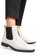 GHETE CREM PIELE NATURALA 2S7711
