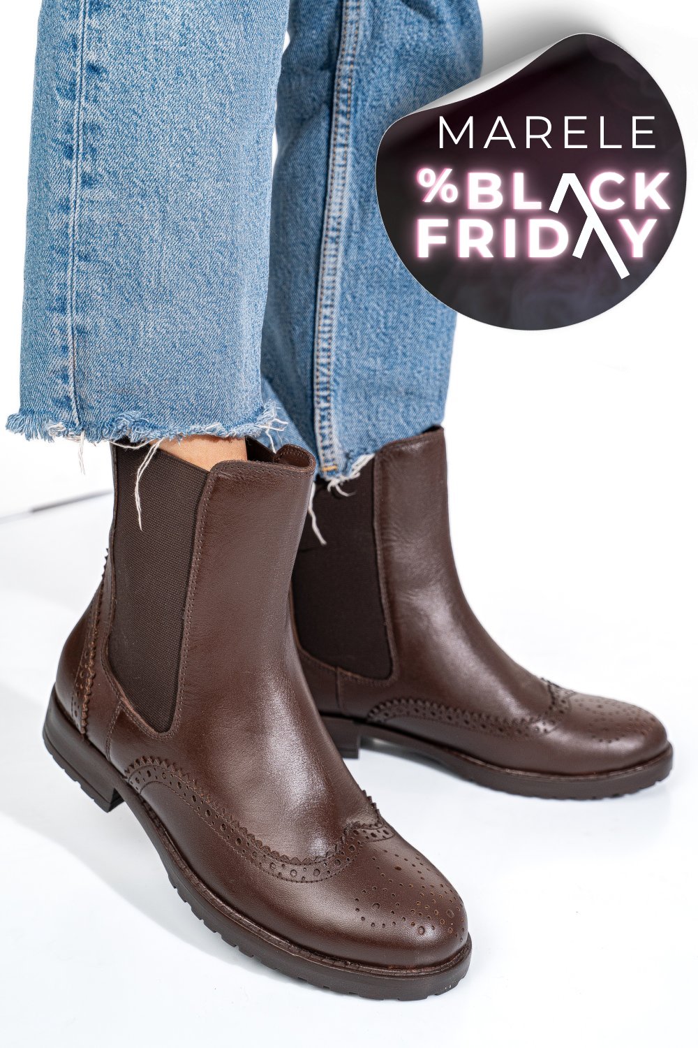 GHETE MARO INCHIS PIELE NATURALA 1S770795