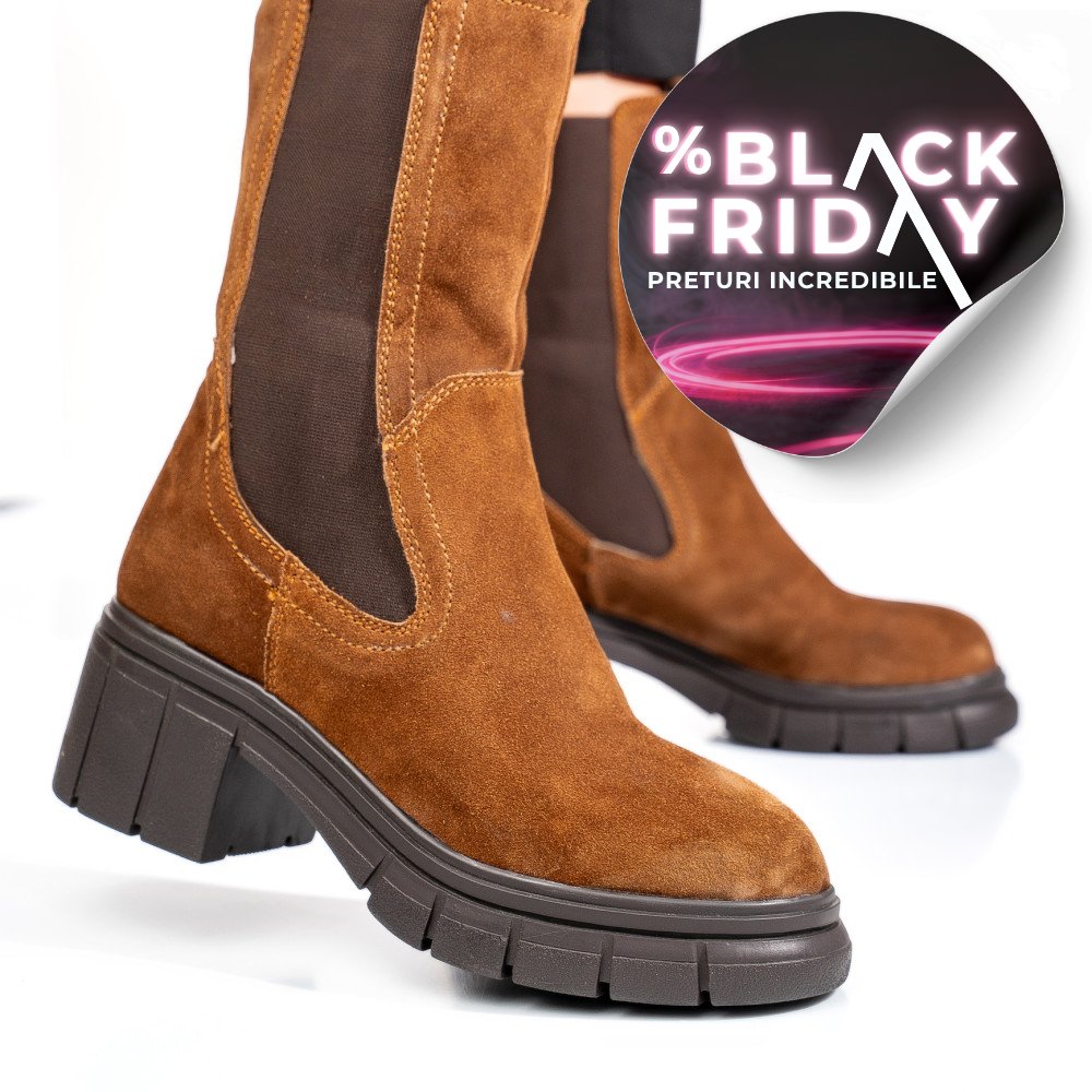 GHETE MARO PIELE NATURALA INTOARSA 1S770603