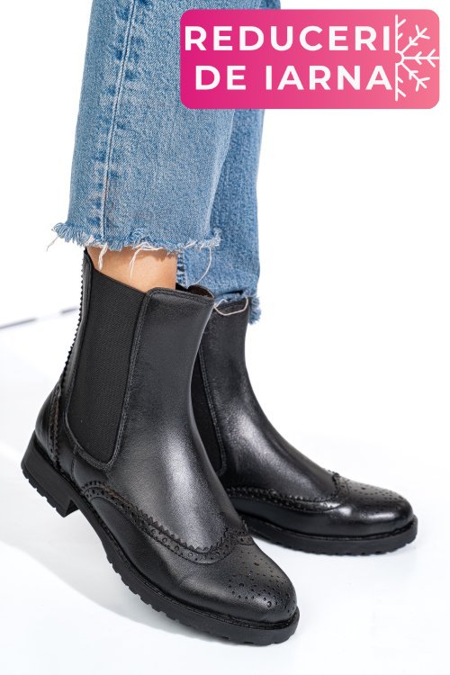 Ghete negre piele naturala 1s770795