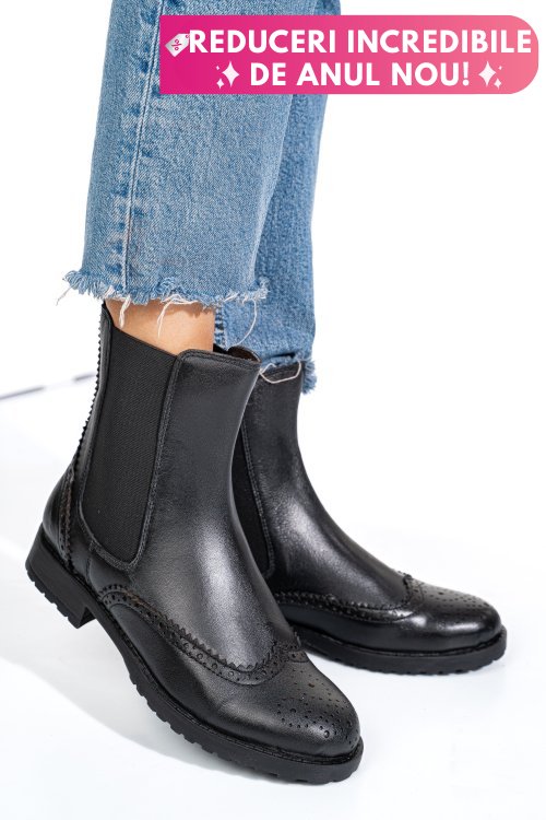 Ghete negre piele naturala 1s770795