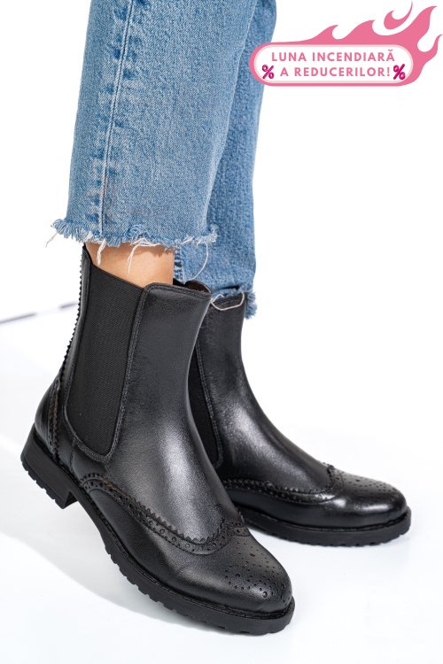 Ghete negre piele naturala 1s770795